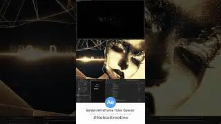 Golden #Wireframe Titles Opener in #AfterEffects #stardust it's Made | https://youtu.be/sauVnzHnY5