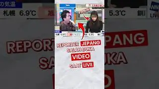 Tragedi Reporter Jepang Kepencet Aplikasi Lain Saat Live😂 