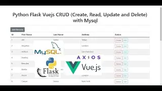 Python Flask Vuejs CRUD (Create, Read, Update and Delete) with Mysql