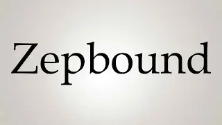How to Pronounce ''Zepbound''