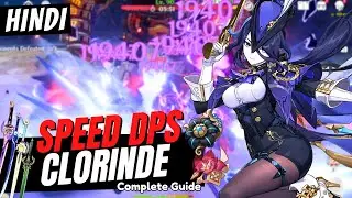 [Hindi] SPEED DPS CLORINDE GUIDE - Best Clorinde Build - Artifacts, Weapons & Teams | Genshin Impact