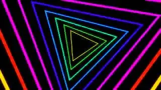VJ Loop 001 - Rainbow Triangles [4K]