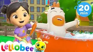 Down by the Lellobee Farm  |Animals for Kids |Animal Cartoons | Funny Cartoons | Learn about Animals