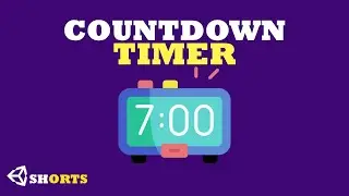 How to  Create a Simple Countdown Timer in Unity | #shorts