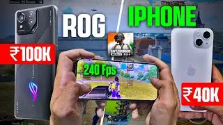 PUBG 240 FPS in ROG Phone 8 Pro? | ROG 8 Pro vs iPhones: Which Gaming Phone is Worth ₹90K? | BGMI
