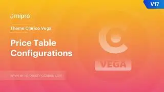 Price Table Configurations | Theme Clarico Vega V17