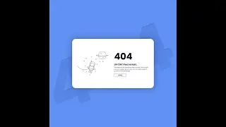 404 Page Using HTML, CSS, JS, Gsap, Bootstrap 