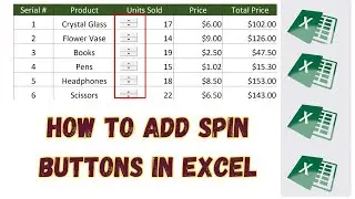 How to Add Spin Buttons in Excel: Add Spin Button in a Cell.