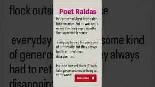 Poet Raidas || English Short Story || English Reading Practice || #english