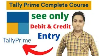 How to see only Debit or Credit entry in Tally Prime | Tally Prime Course | Tally Prime 2022