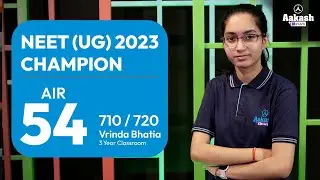 Vrinda Talks About Her Sacrifices during NEET Preparation | AIR 54 (710/720), NEET (UG) 2023 Result