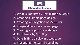 Bootstrap 4 tutorials: Download and Installation setup