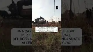 Una carrozza con intarsi d'oro per il corteo del funerale del boss Angelo Vacca