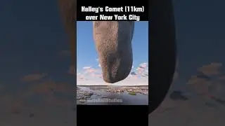 Halley´s Comet over New York City 🤯☄️