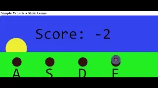 Simple Whack a Mole Game using JavaScript