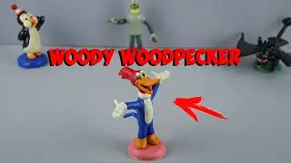 ДЯТЕЛ ВУДИ (WOODY WOODPECKER) ИЗ ПЛАСТИЛИНА | ЛЕПИМ ВМЕСТЕ