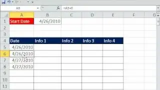 Excel Magic Trick 579: MOD function and Date Math Each Successive Date Is Repeated Twice