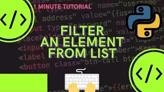 List Comprehension is a best way to filter item in a list #Shorts