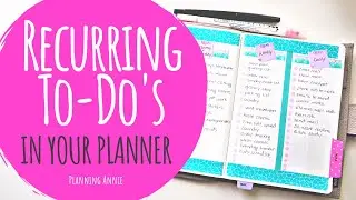Recurring Tasks & To Do's Lists