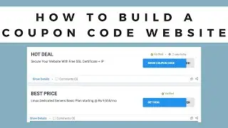 How to Build a Coupon Website | Make Coupon Website for Free | Create a Coupon Site [2024]