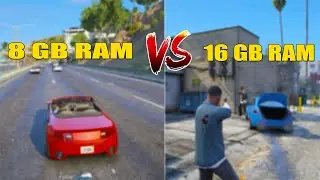 8 Gb Ram VS 16 Gb Ram | Is 8 Gb Ram Good For Gaming In 2024 ? ( GTA 5 )