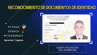 RECONOCIMIENTO de DOCUMENTOS de IDENTIDAD en TIEMPO REAL con Python OpenCV Tesseract(OCR)