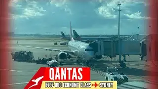 FLYING on QANTAS 737 Economy Class - Brisbane to Sydney | TRIP REPORT