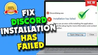 How To Fix Discord Installation has Failed [2024 UPDATED]