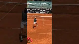 🔥 Great point from Garbriel Debru vs Thiago Monteiro at the Genoa Challenger 🎥 @maxgaggi #tennis