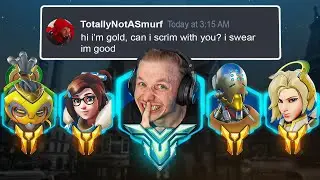 I Secretly SMURFED a GOLD Scrim in Overwatch 2...