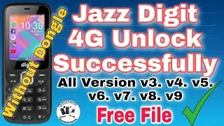 Jazz 4G Digit Unlock v3/v5/v6/v7/v9/ Free File Unlock||Digit 4G No Service Problem||@Yousuftouch