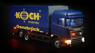 DC-Car H0: Scania R Truck (Faller 161595) digitized and illuminated