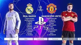 PES 2021 PS5 MANCHESTER UNITED - REAL MADRID | MOD Ultimate Difficulty Career Mode HDR Next Gen