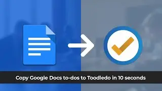 Google Docs to Toodledo Integration - To-dos