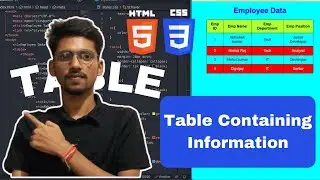 Creating an HTML Table Part 2 | Live Creating Table | in HINDI (2024)