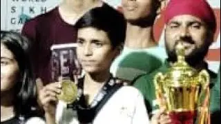 my gold medal 🥇 me in red chest gard❤️❤️🥋my fight#in turnament #taekwondo