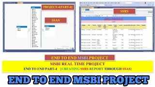 END TO END MSBI PROJECT IN REALTIME||PROJECT-4( PART4)|CREATING SSRS REPORT THROUGH SSAS