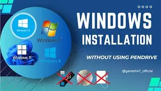 How to install windows without usb pen drive or cd in hindi | Install windows without losing data🔥🤩