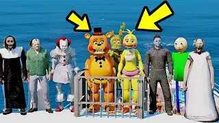 SALVE os Animatronics da Festa VILÕES? | GTA 5 Five Nights at Freddy's