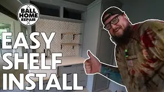 Mounting A Shelf In a Tile Backsplash | How to Hang Shelves