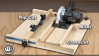 Circular Saw Crosscut & Rip Jig | Plan Available