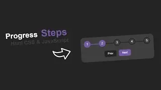 Create Progress Steps With HTML CSS & JavaScript #html #css #javascript #programming #coding #viral