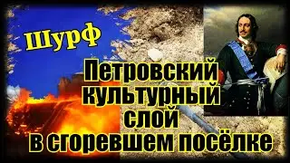 Шурф домовой ямы. Петровский культурный слой, в сгоревшей поселухе !!! Коп монет