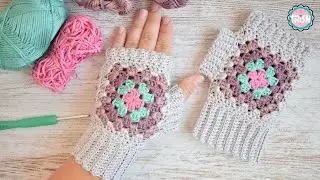 🧤MITONES a crochet SUPER FÁCILES🧤 - para PRINCIPIANTES🧤