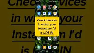 How to check all other devices in which Instagram account is login Instagram login activity 