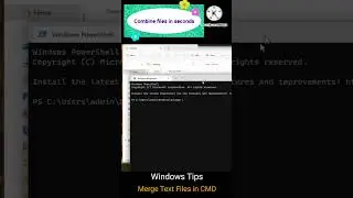 How to Combine Multiple Text Files into One Using CMD | Windows Tips 