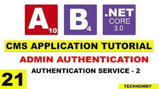 Creating Admin Authentication Service - 2 | - ASP.NET CORE 3 | Angular 10 | Bootstrap 4