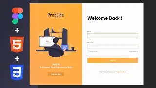 Login Page UI Design | Figma UI/UX Tutorial | Convert Figma Design to HTML and CSS