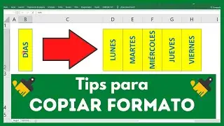 TIPS Y TRUCOS BASICOS PARA COPIAR FORMATO EN EXCEL