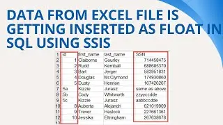 149 data from excel file is getting inserted as float in sql in ssis